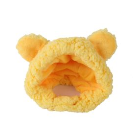 Curly Hair Pet Hat Cat Funny Dress Up Pet Products (Option: Yellow-Average Size)