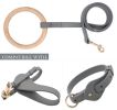 Pet Life 'Ever-Craft' Boutique Series Beechwood and Leather Designer Dog Leash